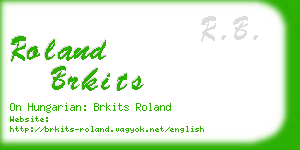 roland brkits business card